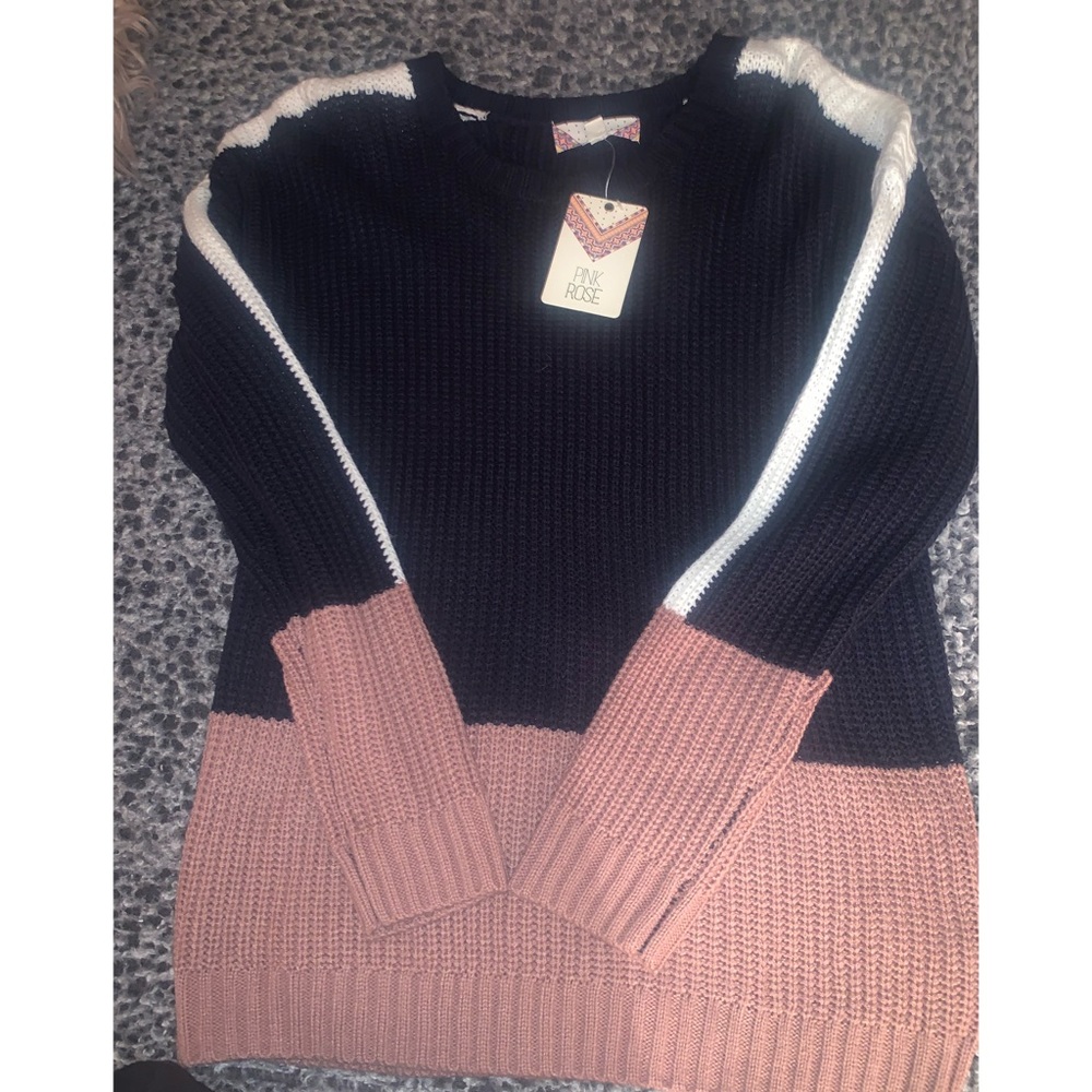Color block sweater